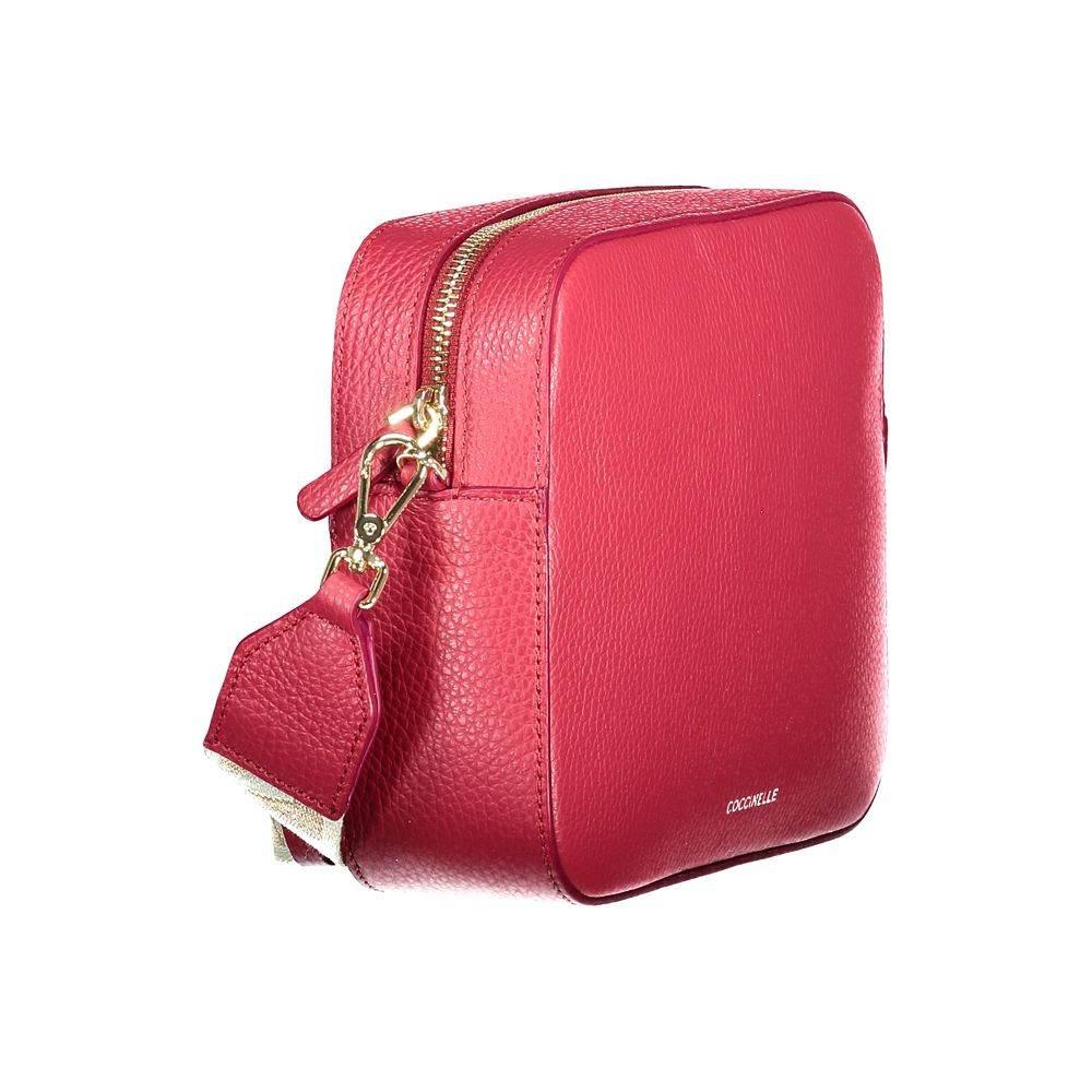 Coccinelle Red Leather Women Handbag - Hilstor