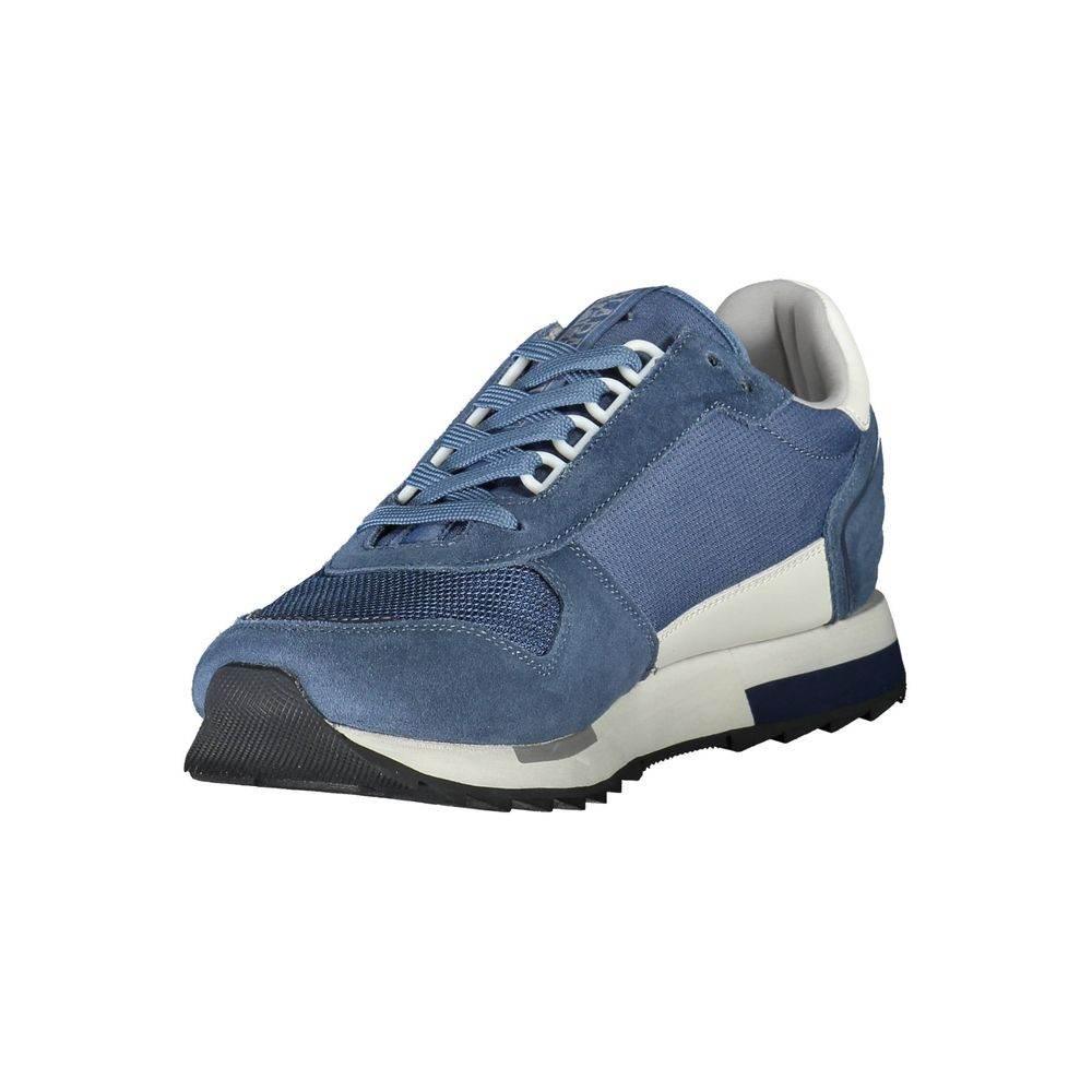 Napapijri Blue Polyester Men Sneaker - Hilstor