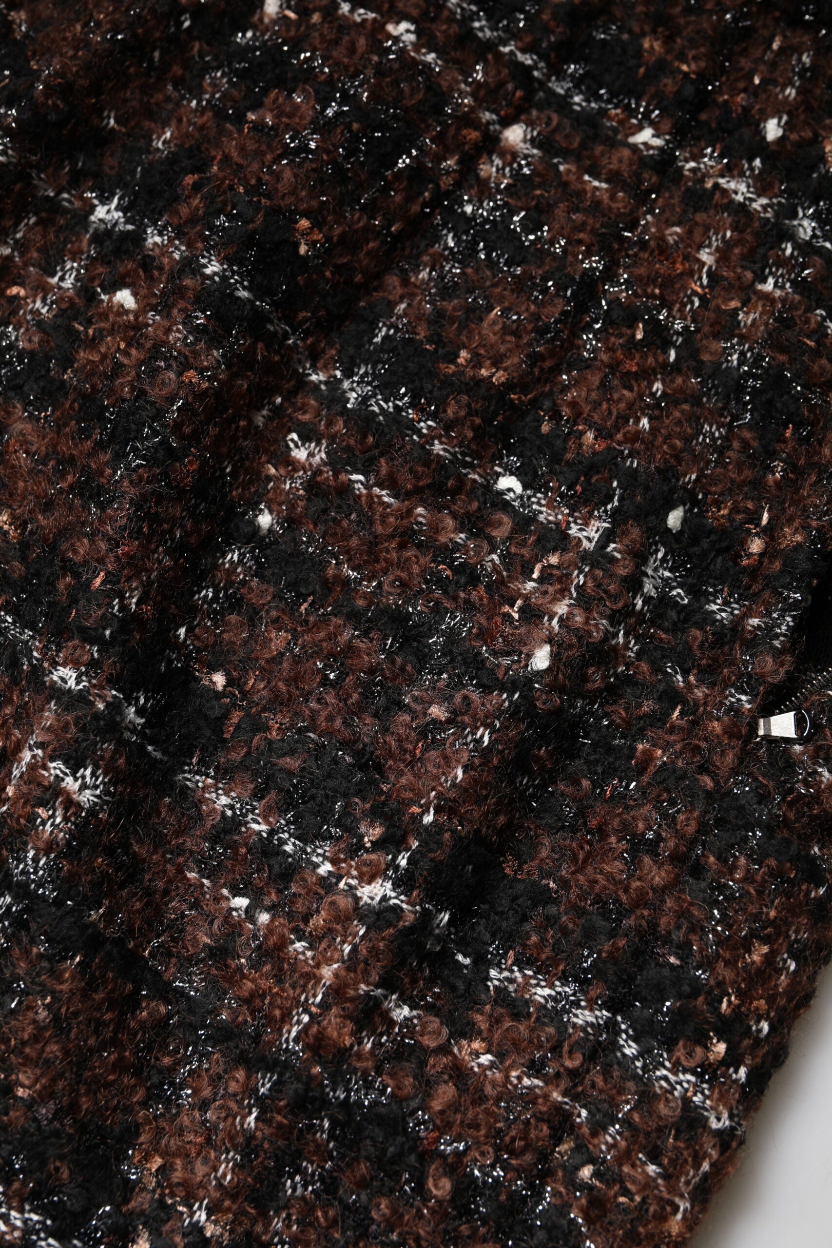 Dolce &amp; Gabbana Multicolor højtaljet Tartan Tweed Pencil Cut nederdel