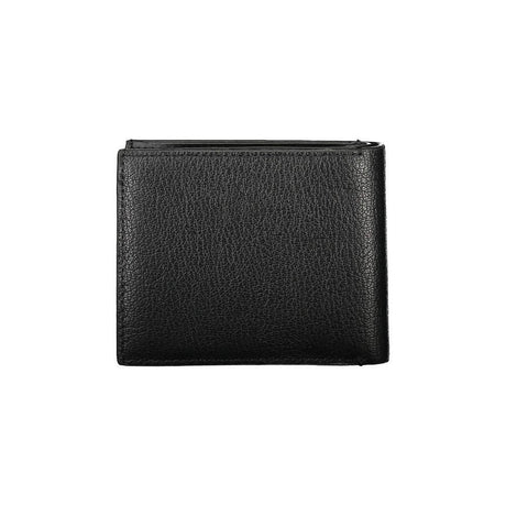 Calvin Klein Elegant Black Leather Wallet with RFID Block - Hilstor