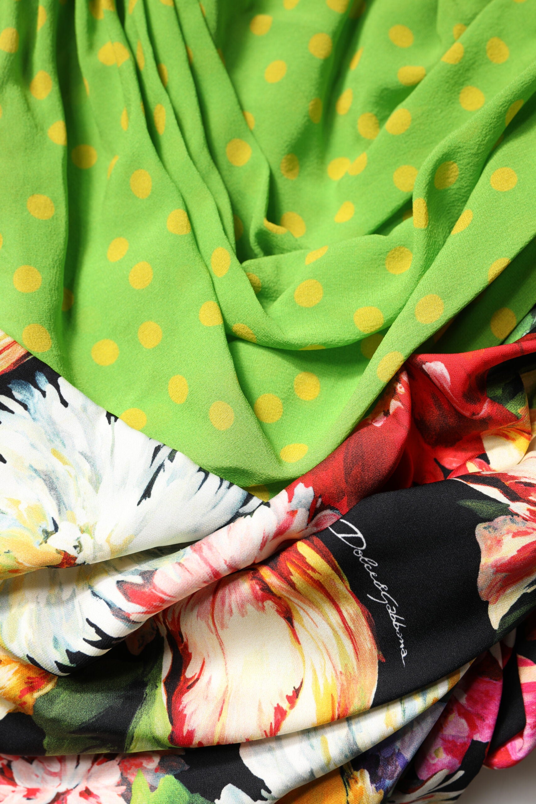 Dolce &amp; Gabbana Multicolor Floral Patchwork Fitted Mini Kjole