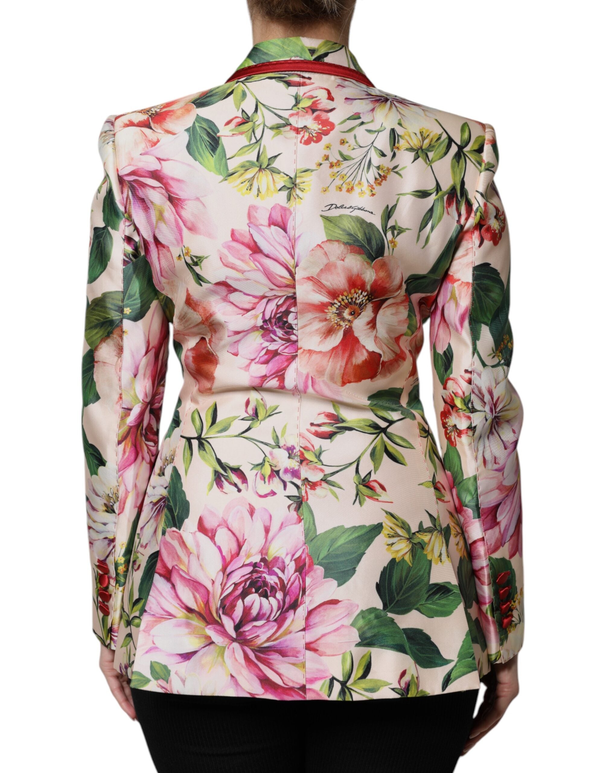 Dolce &amp; Gabbana Flerfärgad Blommig Dubbelknäppt Kavaj