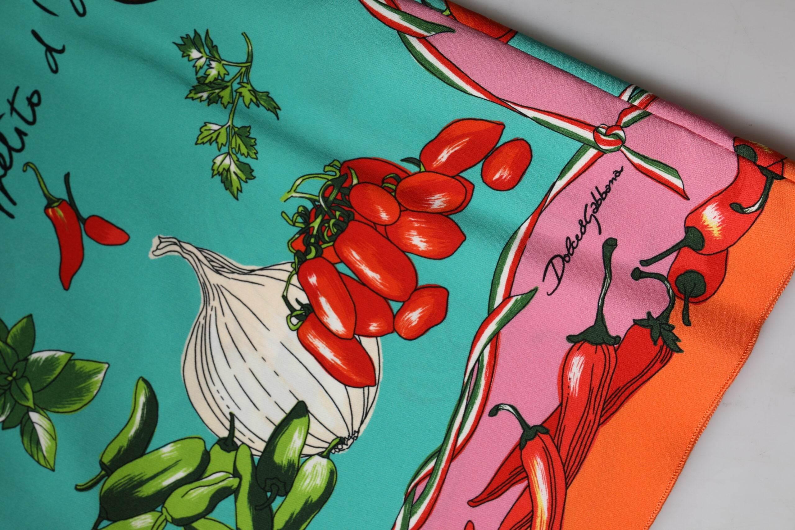 Dolce & Gabbana Multicolor Floral Silk Sleeveless Tank Top - Hilstor