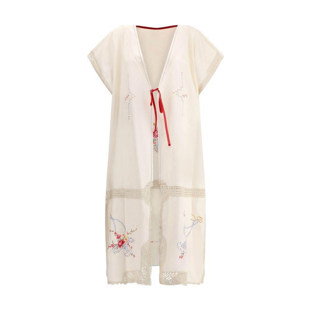 Ella Long Jacket with floral details - Hilstor