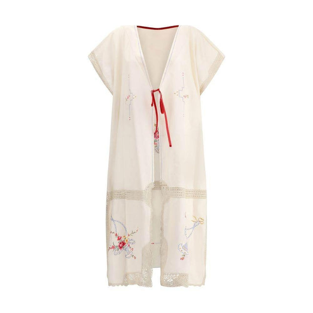 Ella Long Jacket with floral details - Hilstor