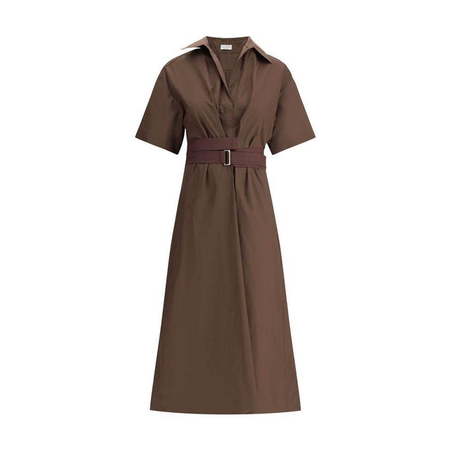 Brunello Cucinelli Long cotton Dress - Hilstor