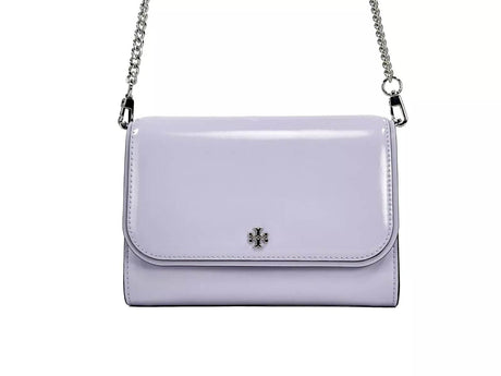 Tory Burch Patent Emerson Patent Chain Wallet Crossbody Bag - Hilstor