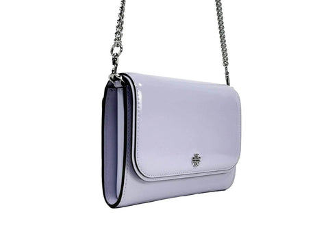 Tory Burch Patent Emerson Patent Chain Wallet Crossbody Bag - Hilstor