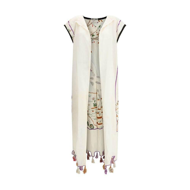 Ella Long Jacket with floral details - Hilstor