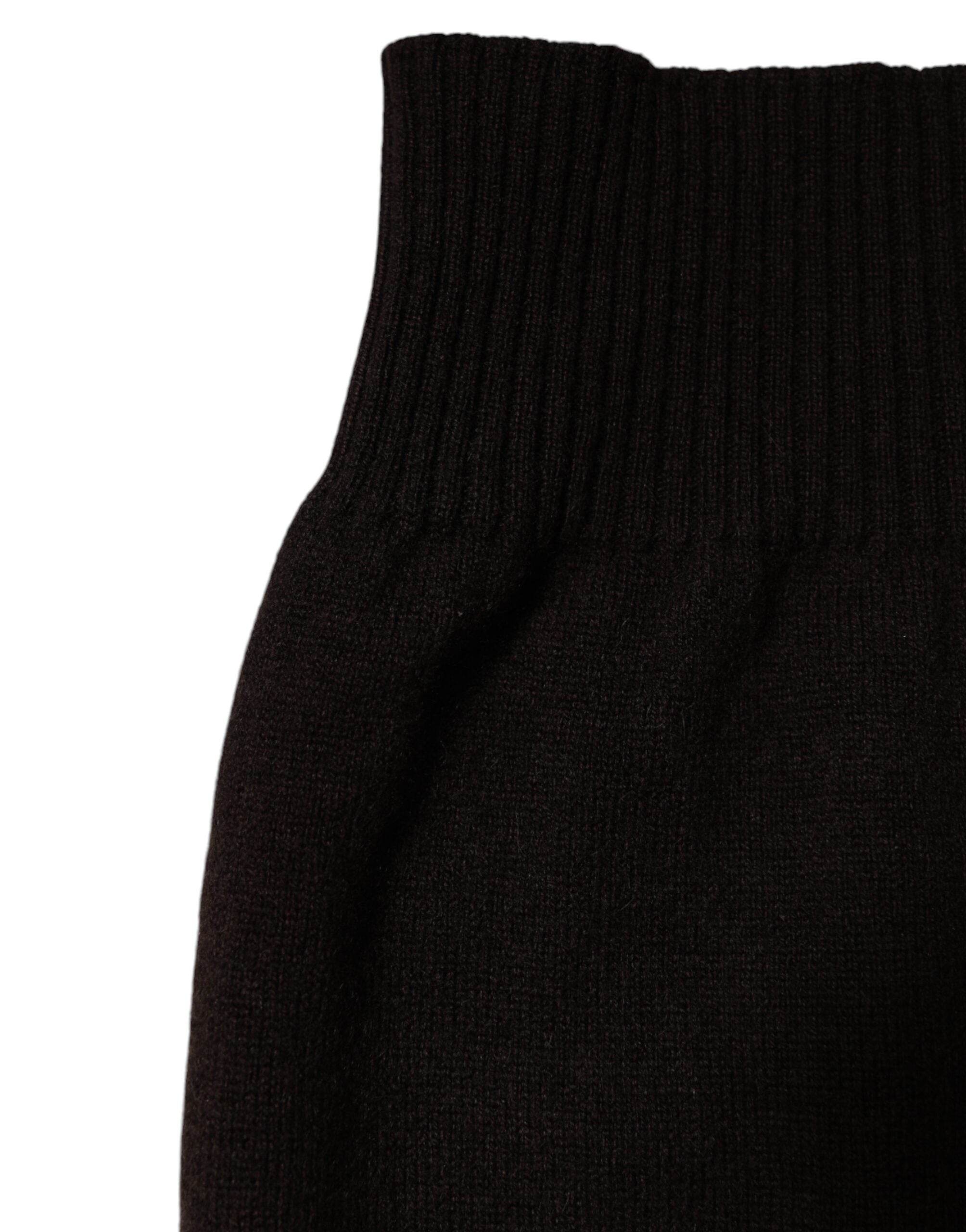 Dolce & Gabbana Brown Cashmere Knitted Neck Warmer Foulard Scarf - Hilstor
