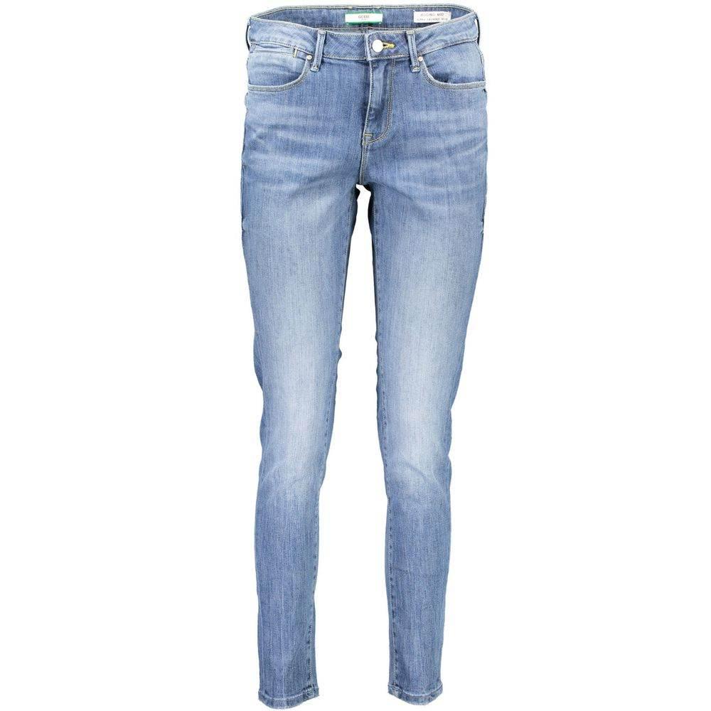 Guess Jeans Blue Cotton Women Jeans - Hilstor