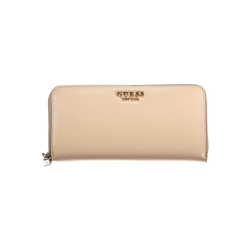 Guess Jeans Beige Polyethylene Wallet - Hilstor