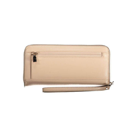 Guess Jeans Beige Polyethylene Wallet - Hilstor