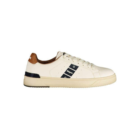 Blauer White Leather Men Sneaker - Hilstor