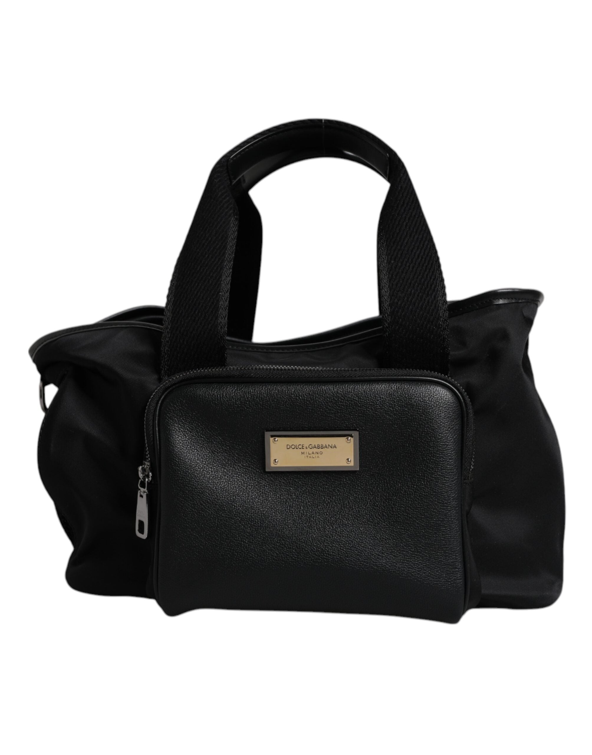 Dolce &amp; Gabbana sort skulderrem Pet Carry Logo Plaque Bag