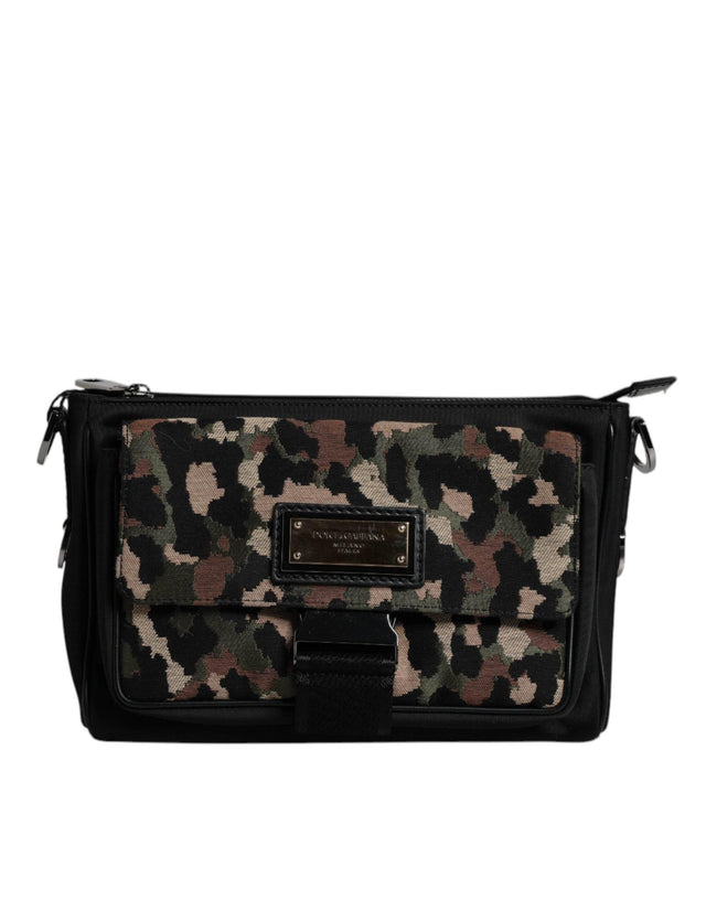 Dolce & Gabbana Multicolor Leopard Jacquard Crossbody Bag - Hilstor