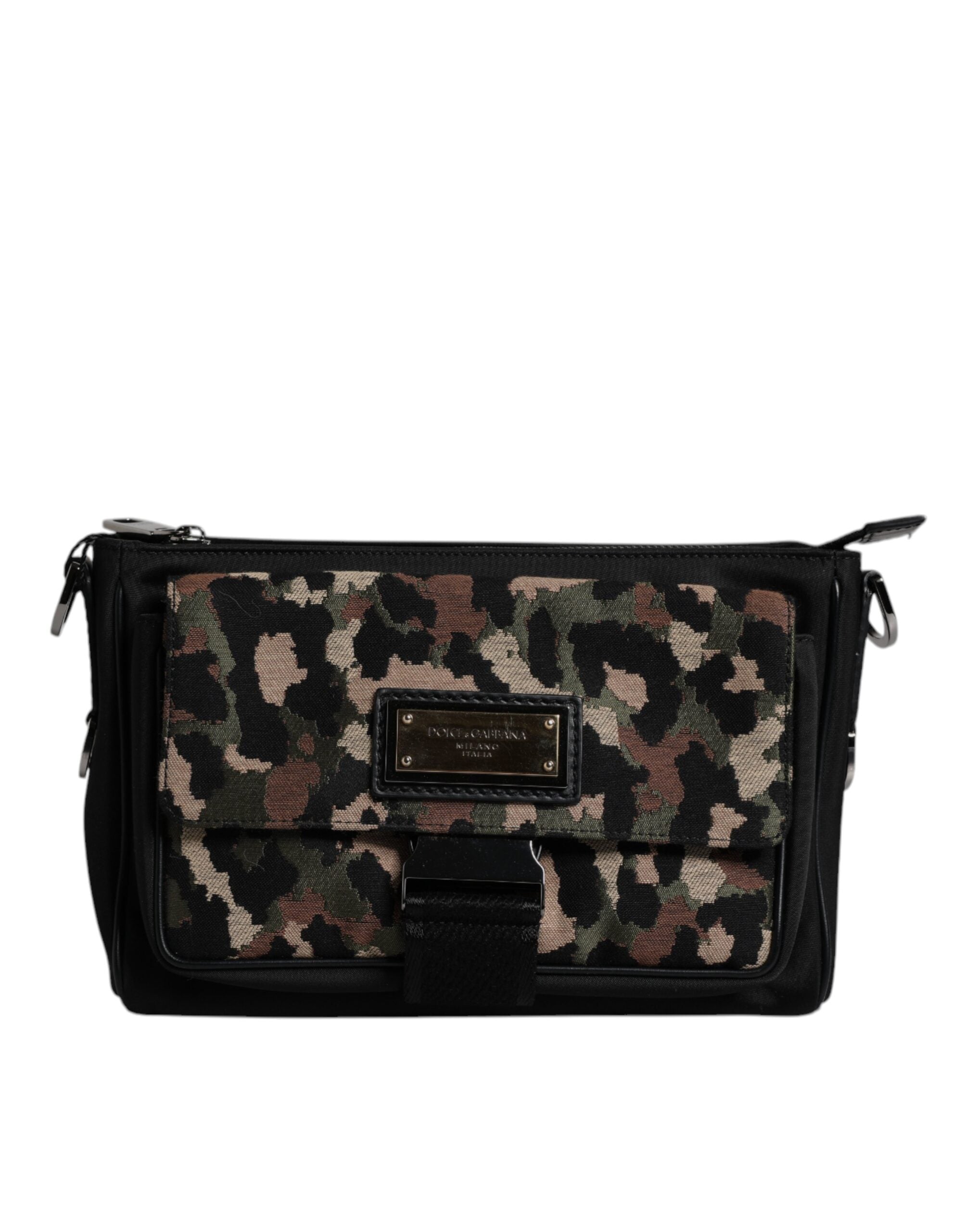 Dolce &amp; Gabbana Multicolor Leopard Jacquard Crossbody taske