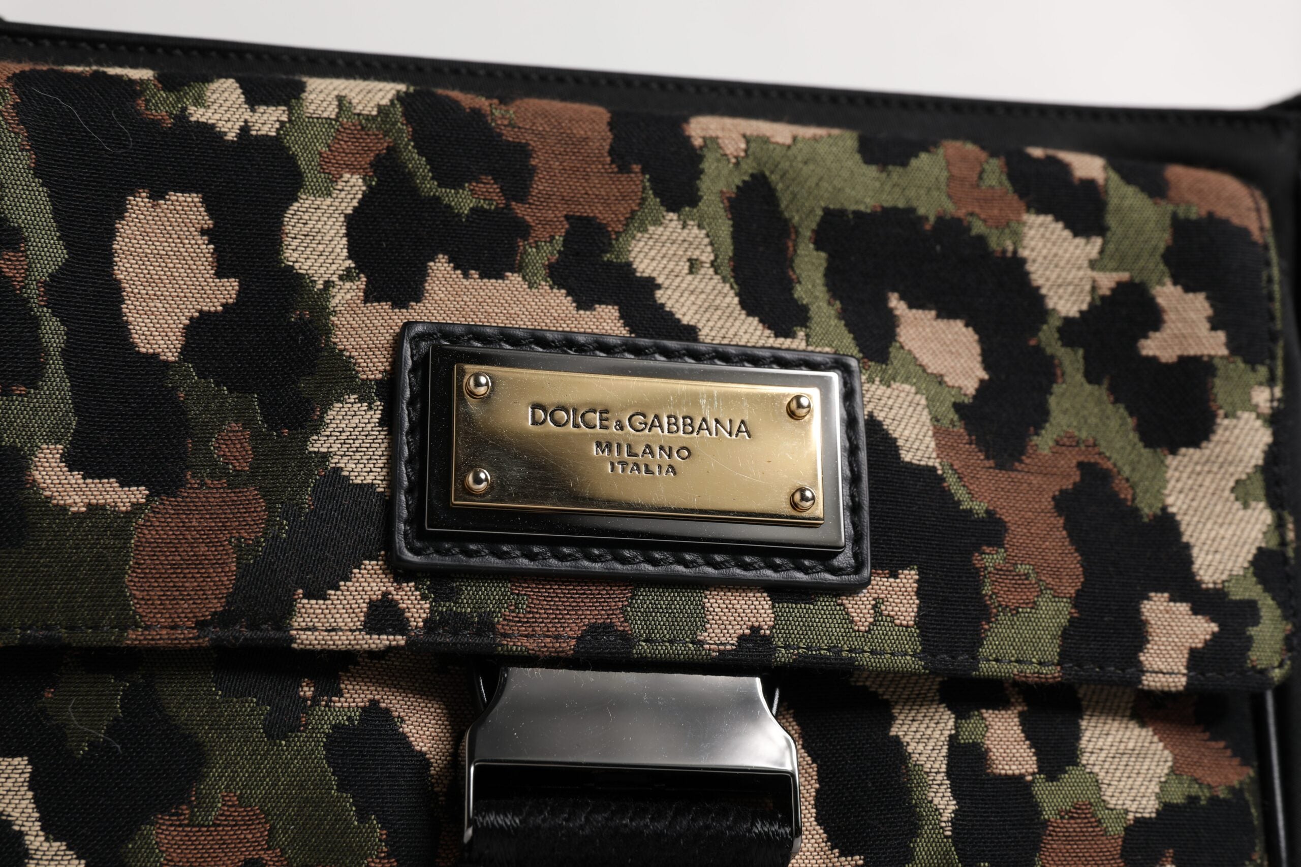Dolce &amp; Gabbana Multicolor Leopard Jacquard Crossbody taske