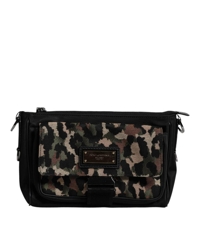 Dolce & Gabbana Multicolor Leopard Jacquard Crossbody Bag - Hilstor