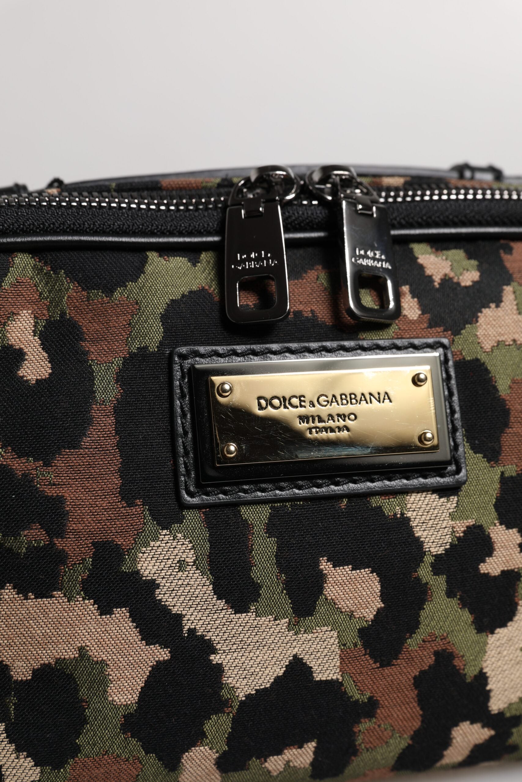 Dolce &amp; Gabbana Multicolor Leopard DG Logo Bælte Talje Fanny Pack Taske