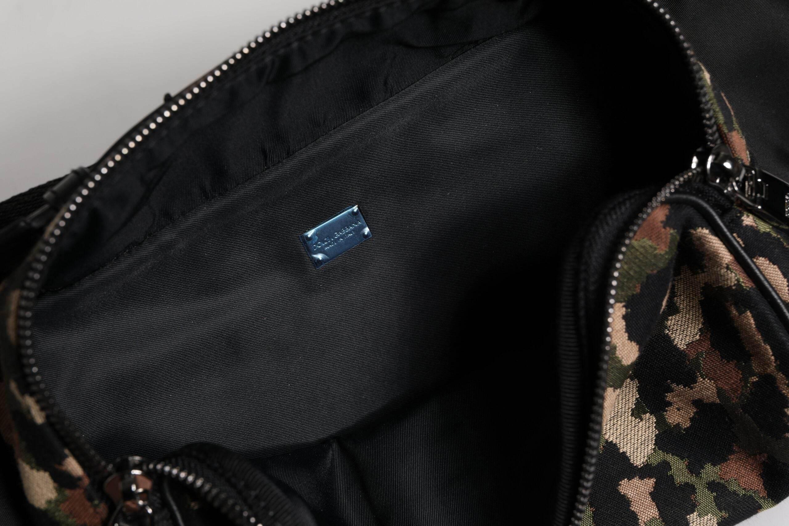 Dolce & Gabbana Multicolor Leopard DG Logo Belt Waist Fanny Pack Bag - Hilstor