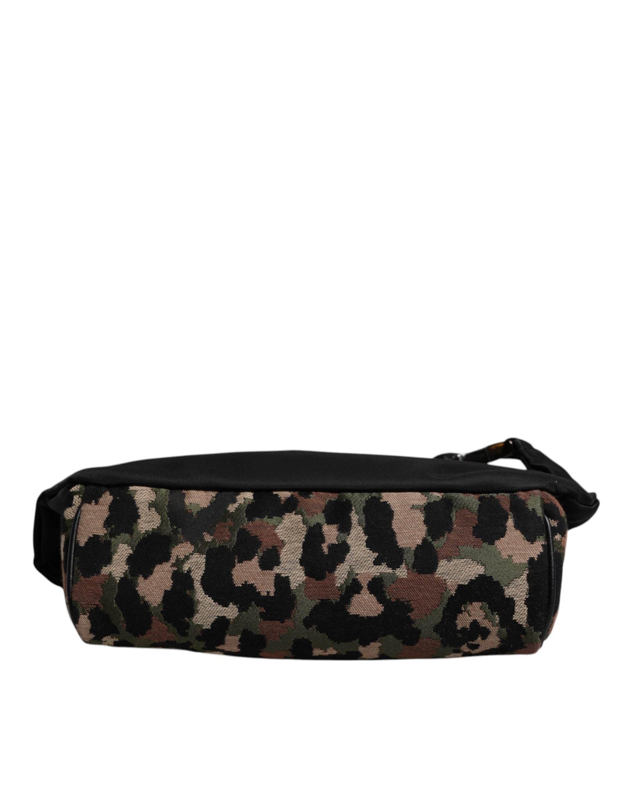 Dolce & Gabbana Multicolor Leopard DG Logo Belt Waist Fanny Pack Bag - Hilstor