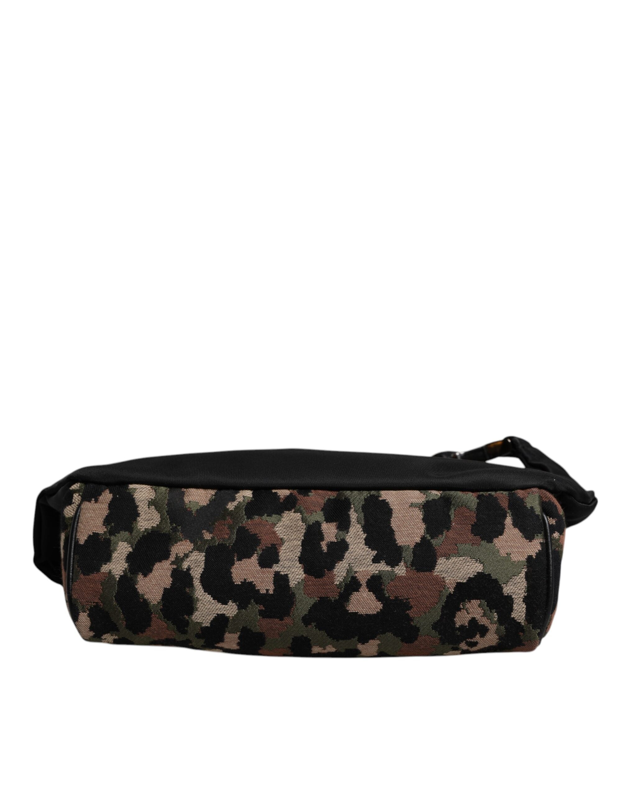 Dolce &amp; Gabbana Multicolor Leopard DG Logo Bælte Talje Fanny Pack Taske