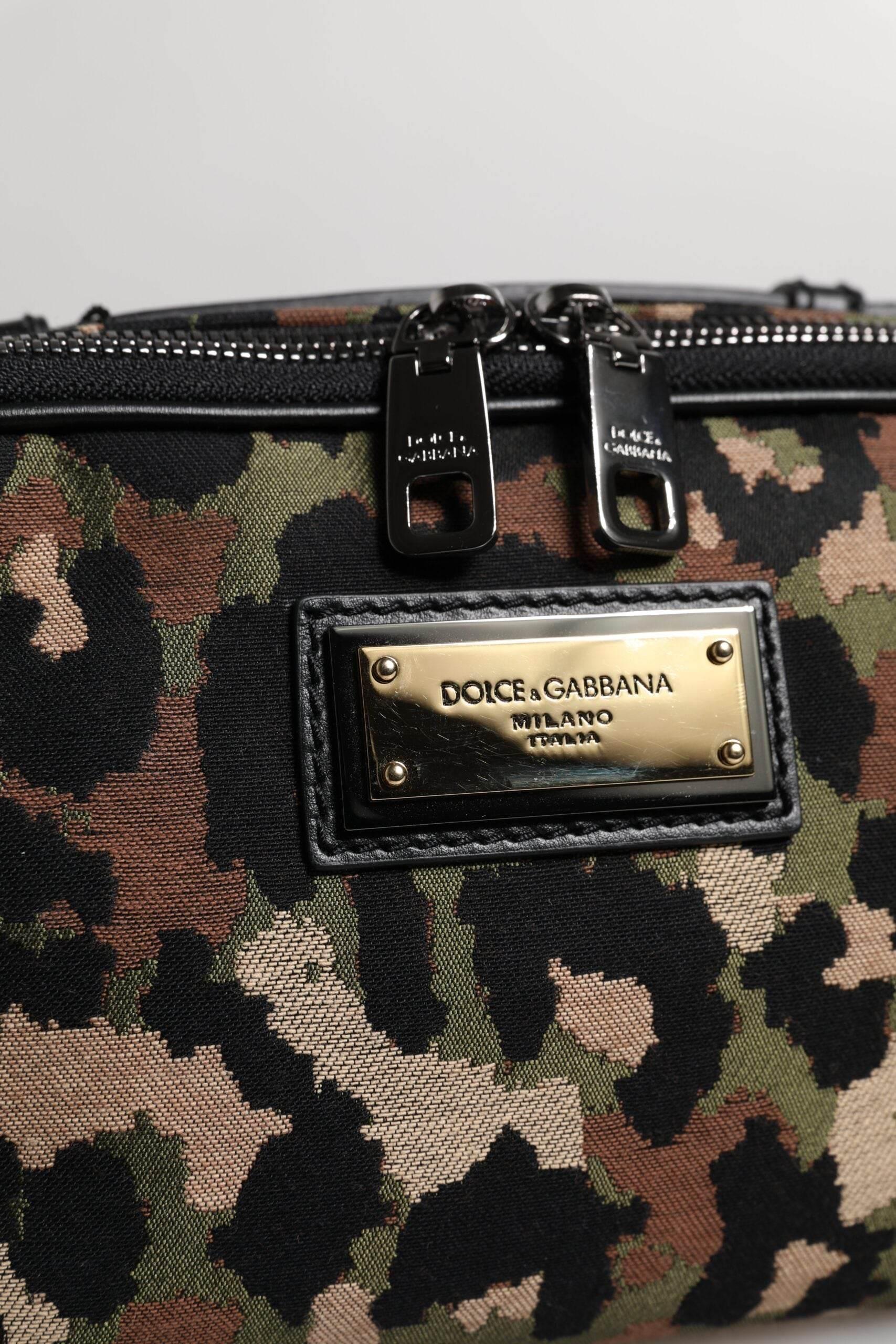 Dolce & Gabbana Multicolor Leopard DG Logo Belt Waist Fanny Pack Bag - Hilstor