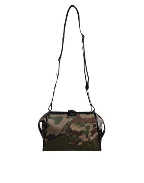 Dolce & Gabbana Multicolor Camouflage Patchwork Crossbody Bag - Hilstor