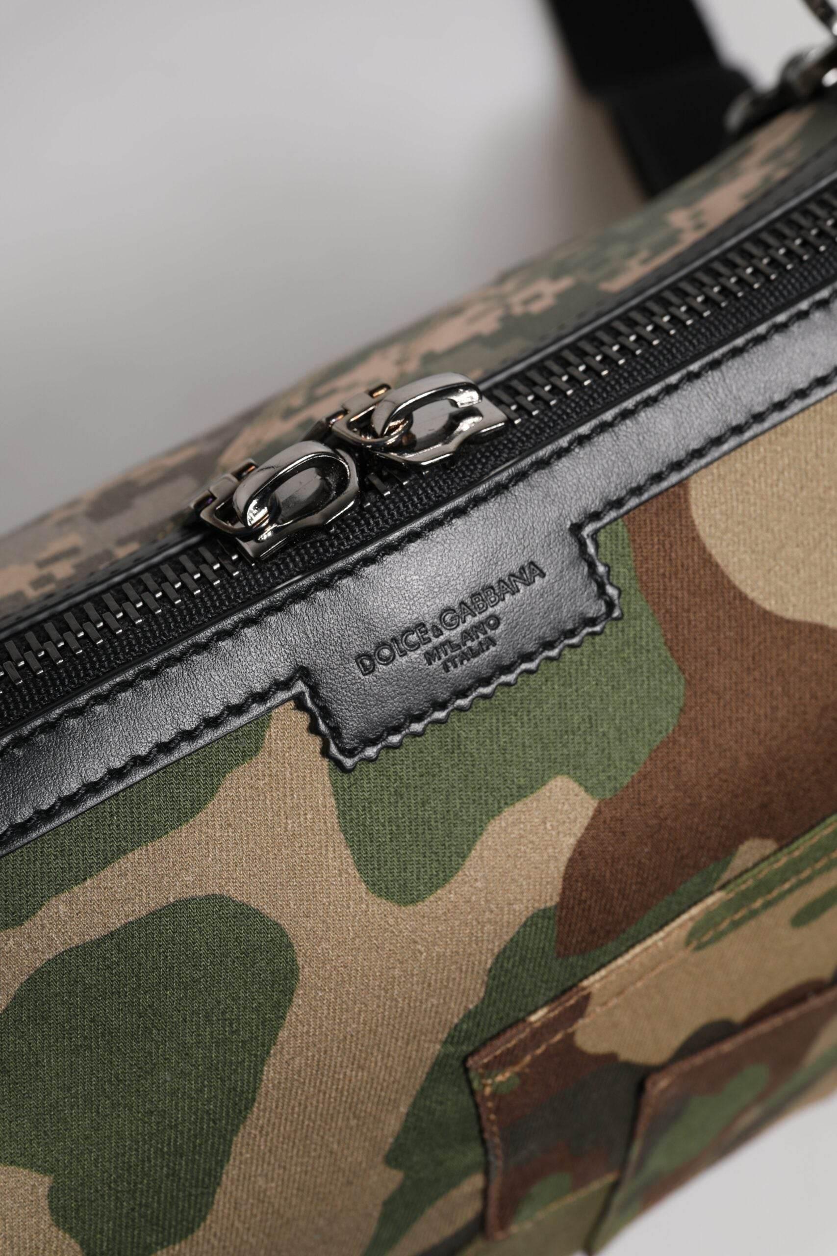 Dolce & Gabbana Multicolor Camouflage Patchwork Crossbody Bag - Hilstor