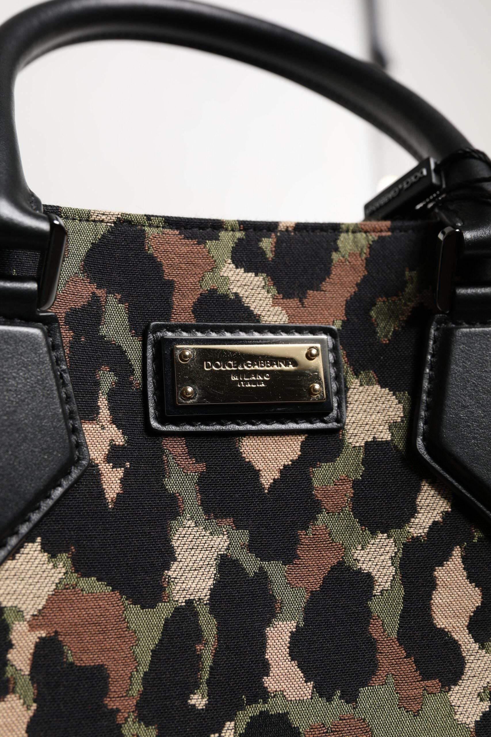 Dolce & Gabbana Multicolor Leopard Shopping Tote Shoulder Bag - Hilstor