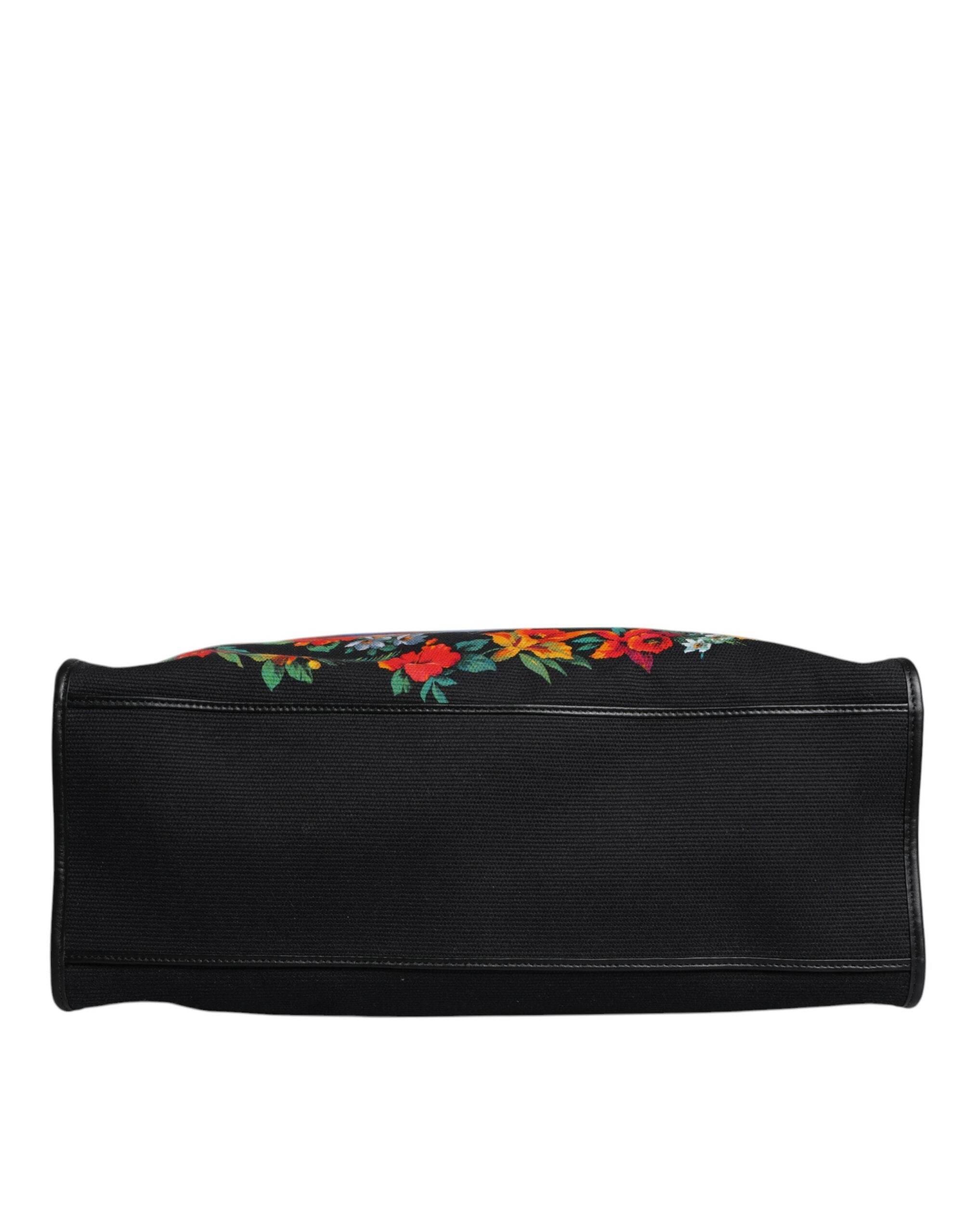 Dolce & Gabbana Multicolor Graphic Printed Top Handle Shopping Tote Bag - Hilstor