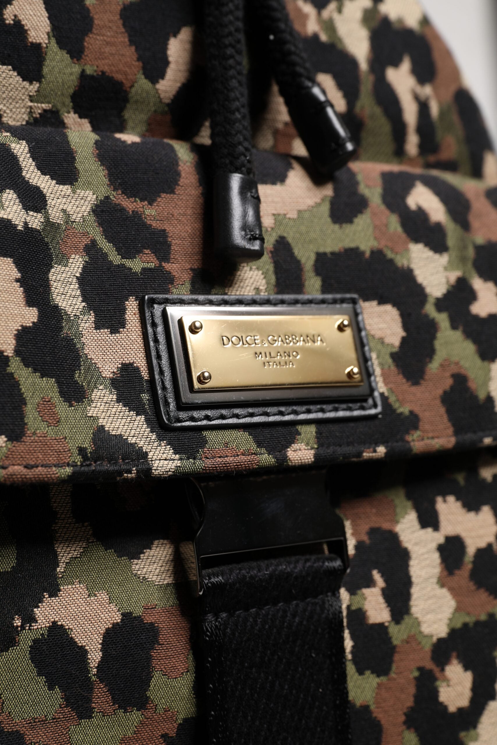 Dolce &amp; Gabbana Multicolor Leopard bomulds skuldertaske