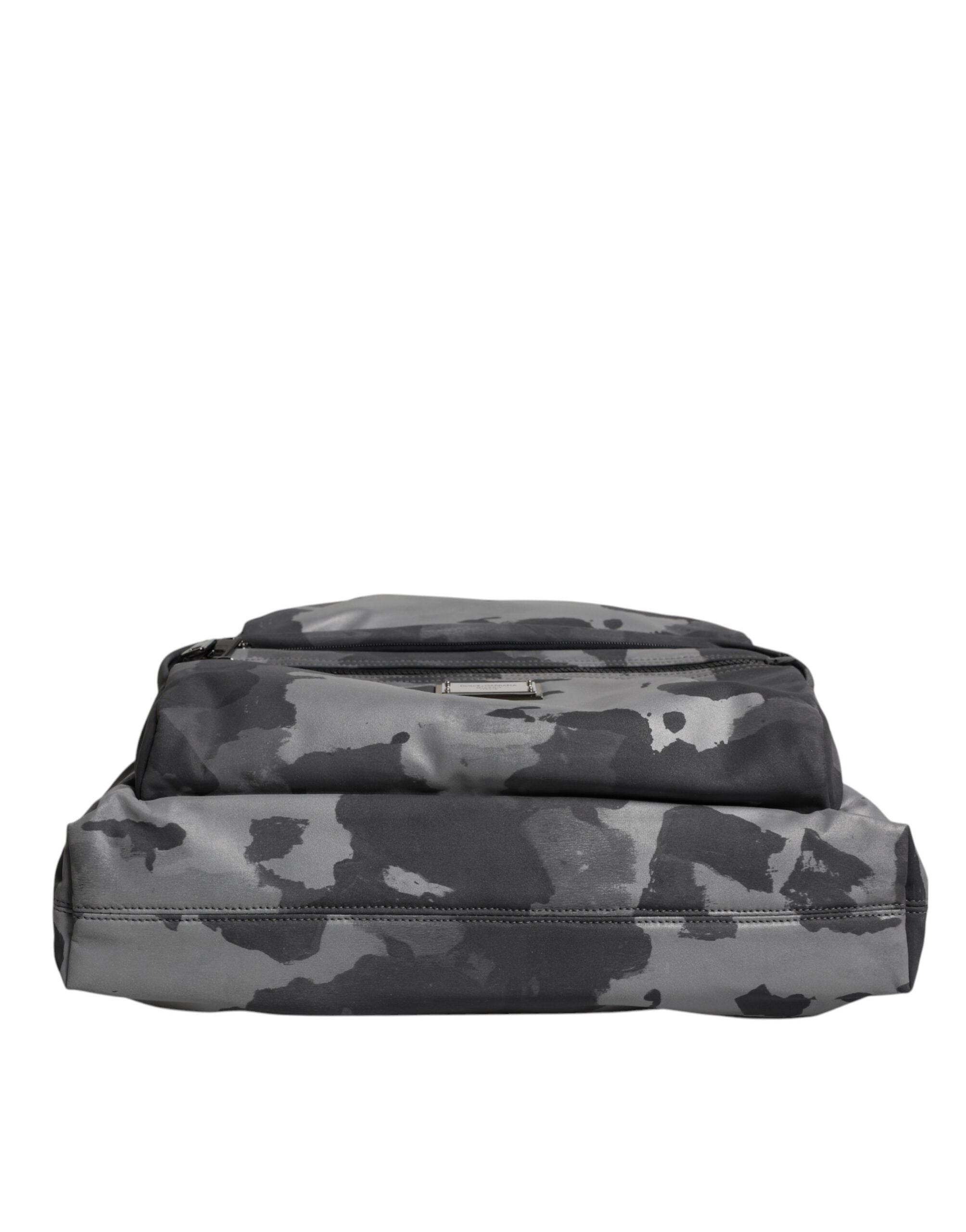 Dolce & Gabbana Black Camouflage Shoulder Strap Logo Plaque Bag - Hilstor
