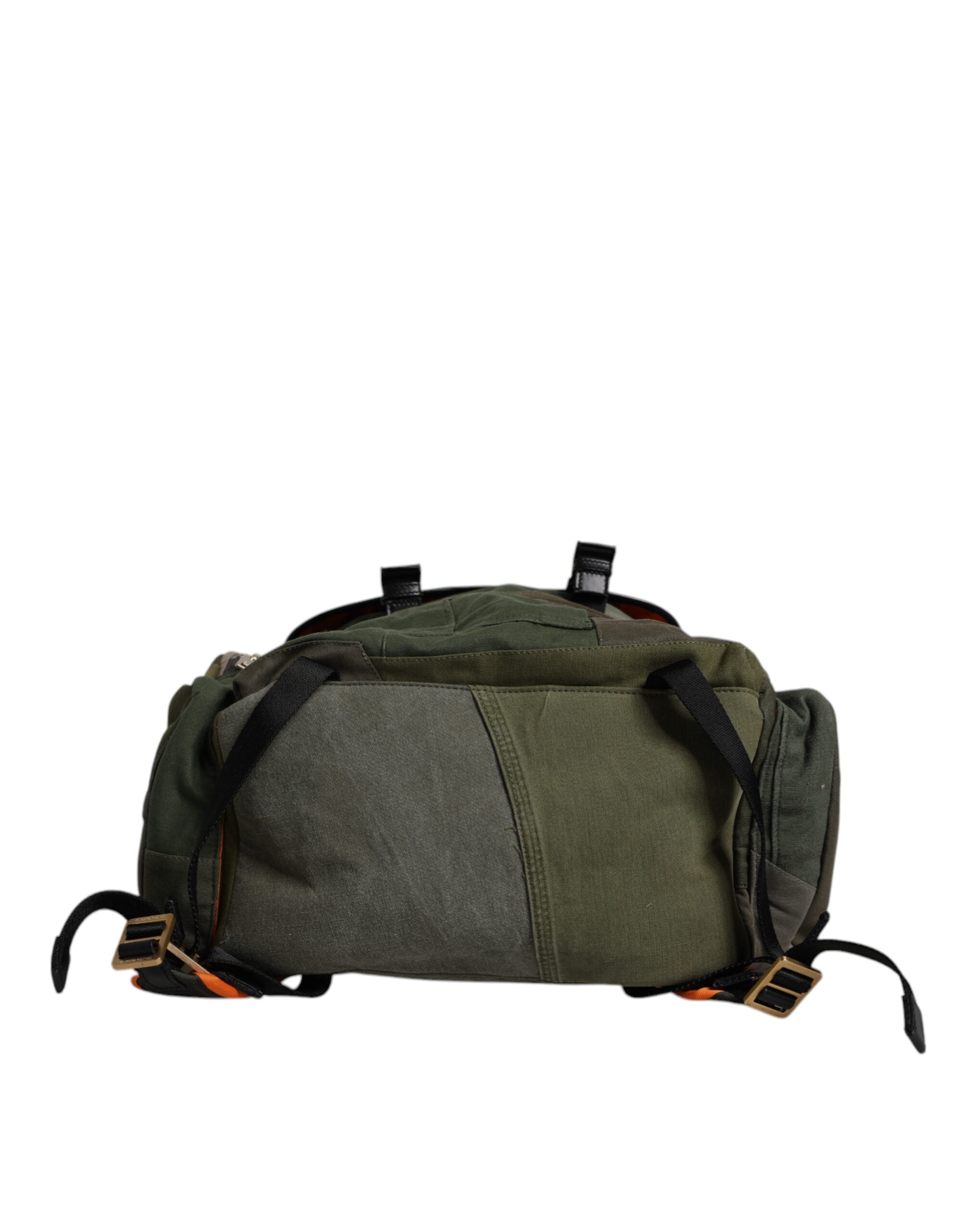 Dolce &amp; Gabbana Military Green Patchwork rejserygsæktaske