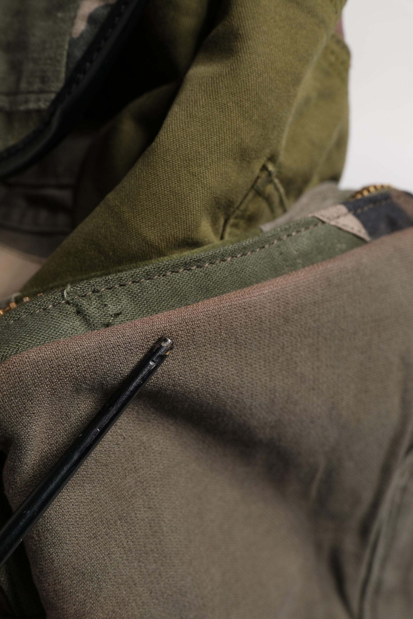 Dolce &amp; Gabbana Military Green Patchwork rejserygsæktaske