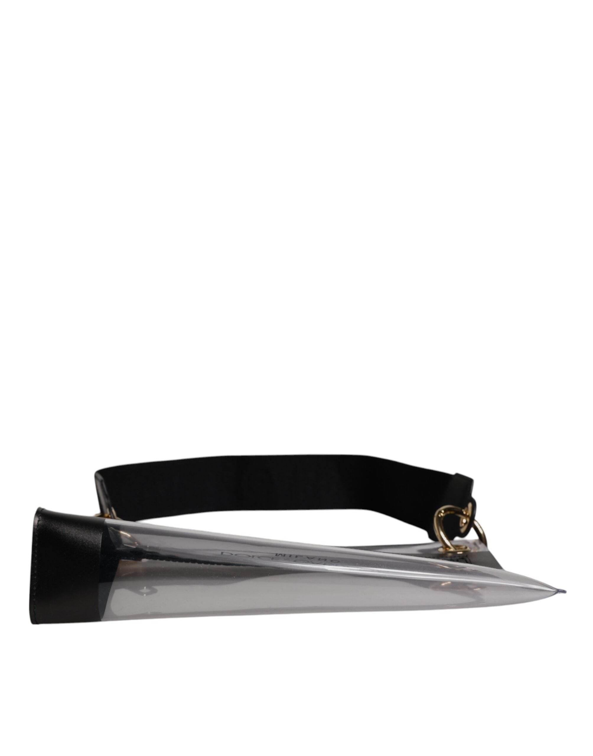 Dolce & Gabbana Clear PVC Leather Pouch Shoulder Strap Bag - Hilstor