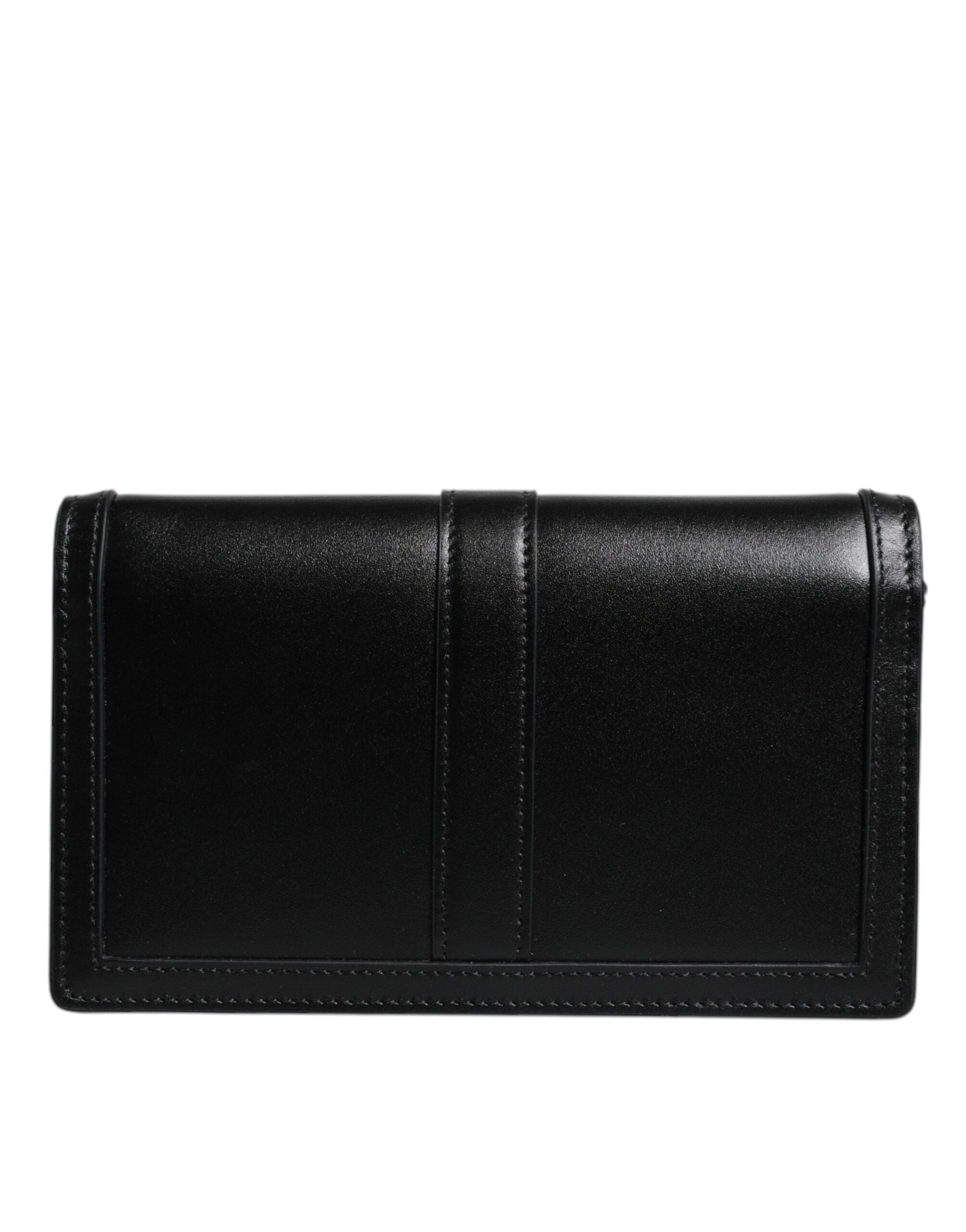 Versace sort kalveskind læder kæderem skulder crossbody taske