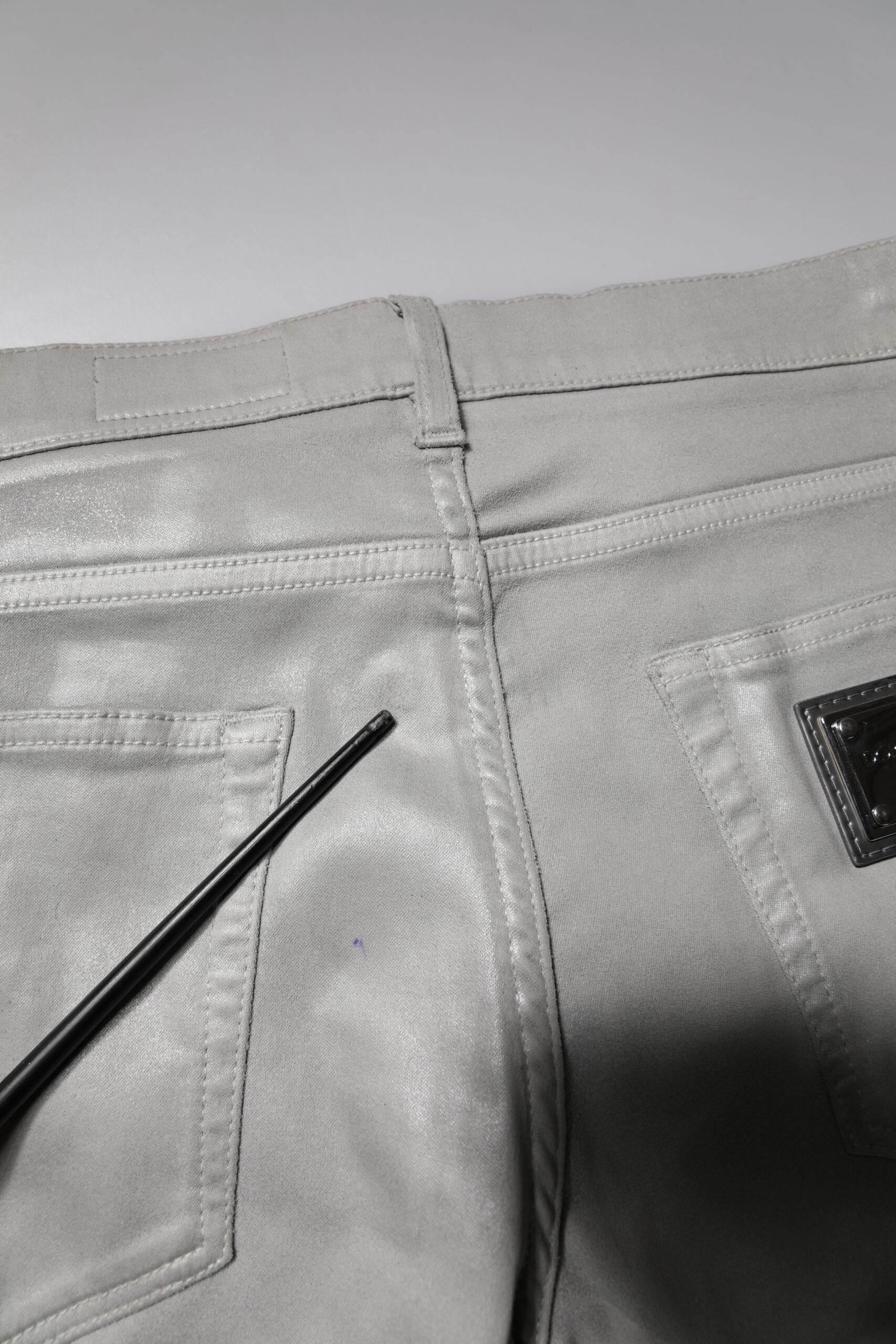 Dolce & Gabbana Gray Cotton Stretch Men Slim Fit Denim Jeans - Hilstor