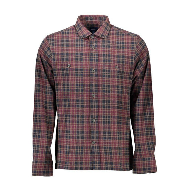 Gant Brown Cotton Men Shirt - Hilstor