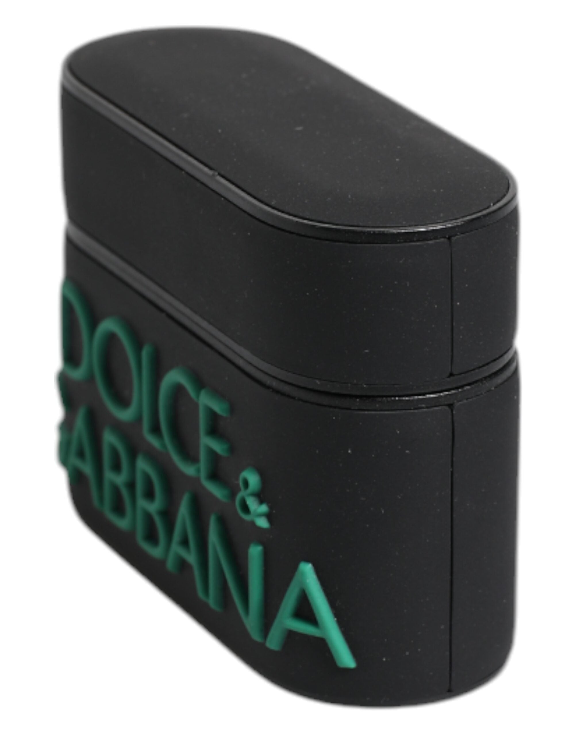 Dolce &amp; Gabbana Svart Orange Silikonskal med Präglad Logotyp till Airpods
