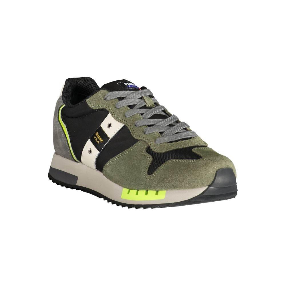 Blauer Green Polyester Sneaker - Hilstor