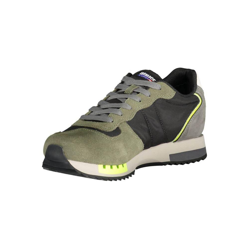 Blauer Green Polyester Sneaker - Hilstor