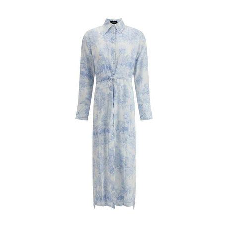 Ella Toile de jouy chemisier Dress - Hilstor