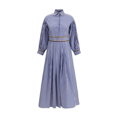 Ella Striped chemisier Dress - Hilstor
