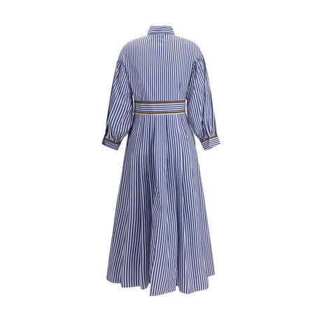 Ella Striped chemisier Dress - Hilstor