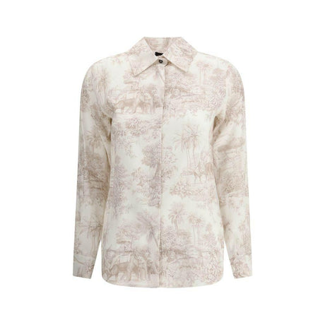 Ella Toile de jouy printed Shirt - Hilstor