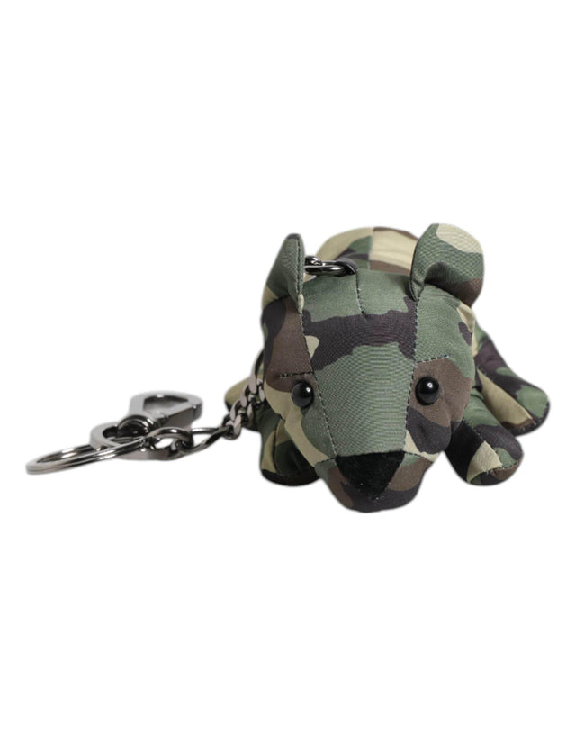 Dolce & Gabbana Multicolor Camouflage Animal Silhouette Keychain Keyring - Hilstor
