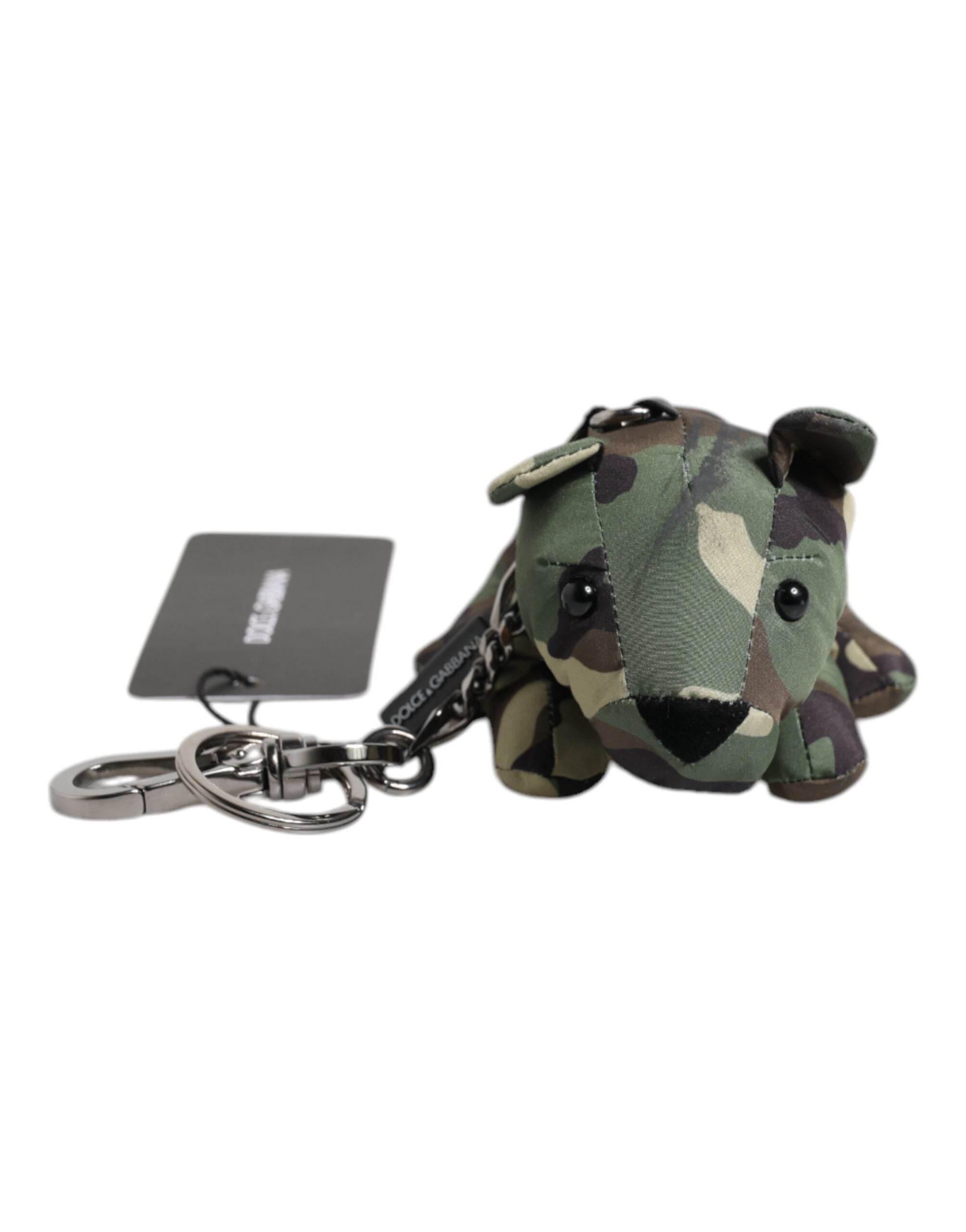 Dolce & Gabbana Multicolor Camouflage Animal Silhouette Keychain Keyring - Hilstor