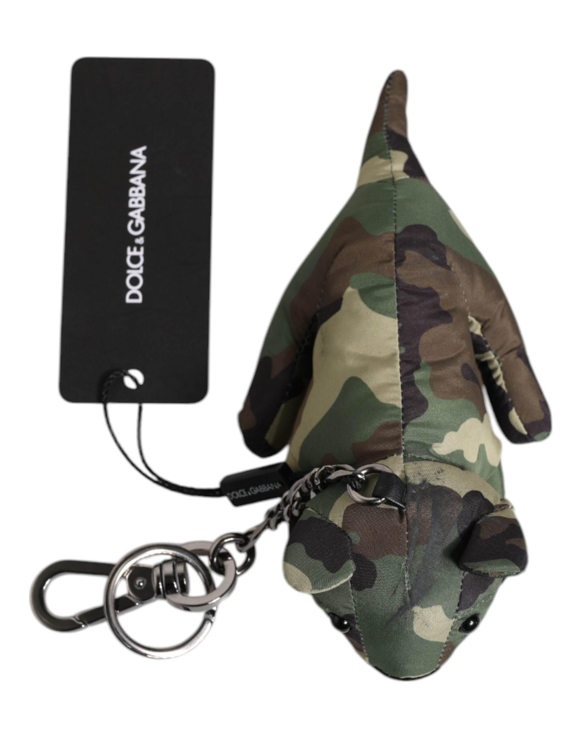 Dolce & Gabbana Multicolor Camouflage Animal Silhouette Keychain Keyring - Hilstor